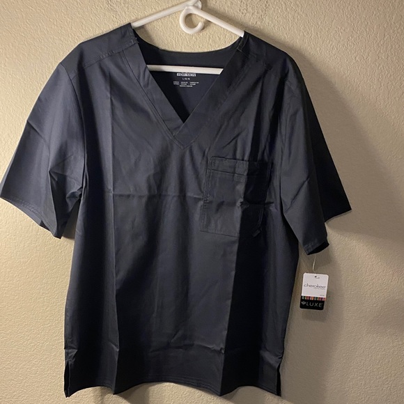 Cherokee Other - Cherokee Men’s Dark Gray V-Neck Medical Scrub Top